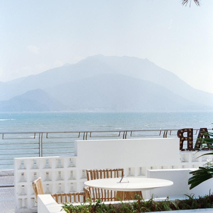 Entertainment zone at night in United States